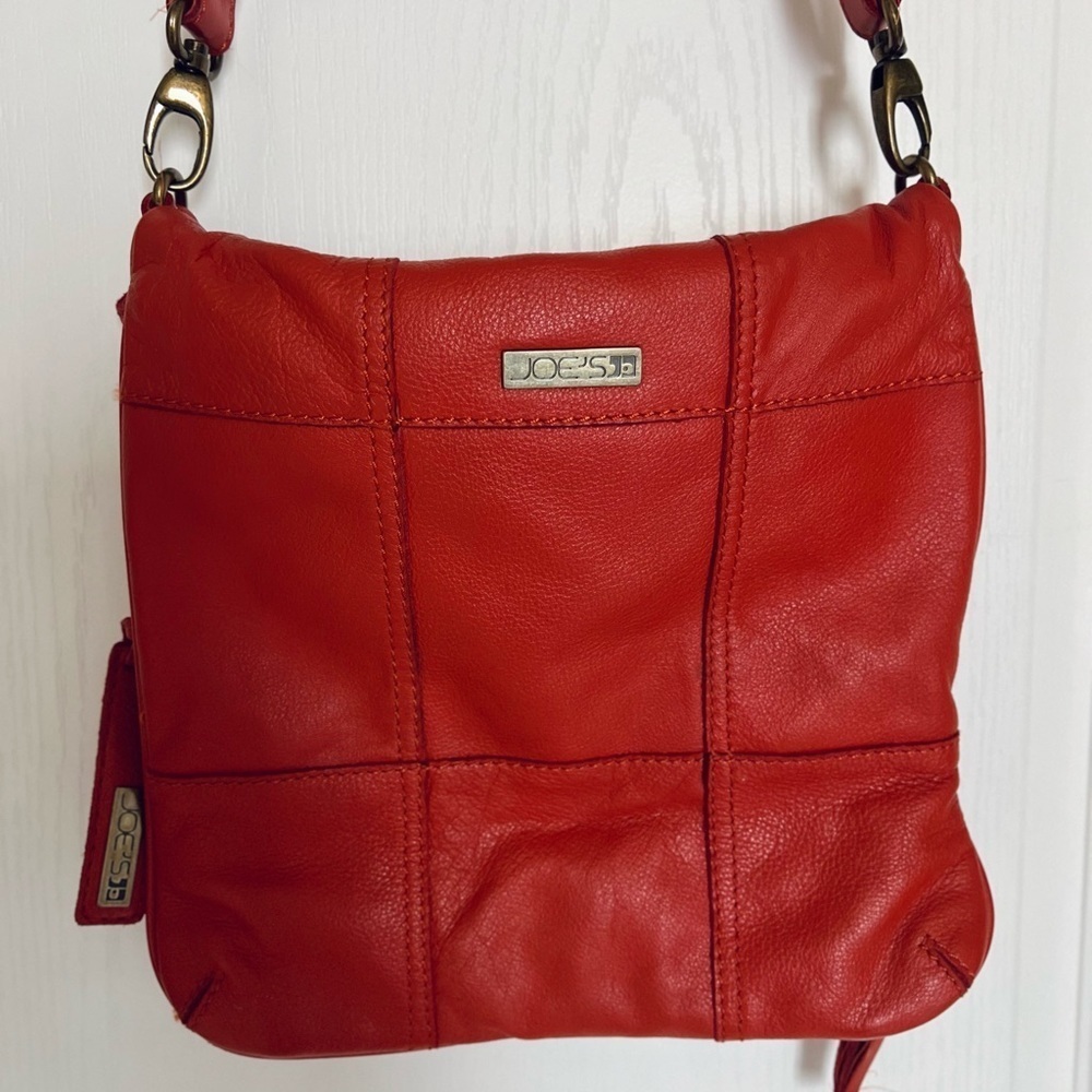 Joe's Jeans Retro Boho Burnt Orange Slouchy Crossbody Bag - Picture 3 of 12